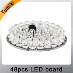 Yumiki 48pcs-LED 850nm Illuminator IR Infrared Board Night Vision Light Lamp For 50 CCTV Camera housing