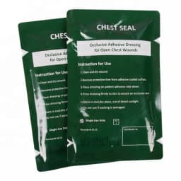 Vented Chest Seal Trauma Kits Emergency Medical Occlusive Chest Seal Dressing First Aid Chest Trauma Care Rescue Bandage