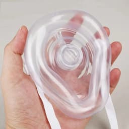 Reusable professional emergency cardiopulmonary resuscitation breathing mask to protect rescue personnel with artificial respira