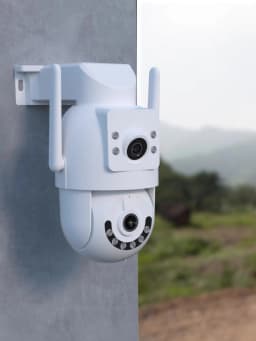 Lenovo 10MP HD Wifi PTZ Camera Outdoor 5MP Dual Lens Dual Screen Auto Tracking Security IP Camera CCTV Audio Video Surveillance