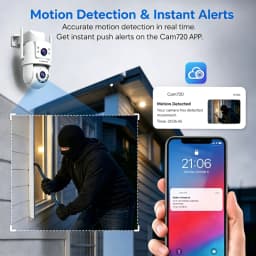Lenovo 10MP HD Wifi PTZ Camera Outdoor 5MP Dual Lens Dual Screen Auto Tracking Security IP Camera CCTV Audio Video Surveillance