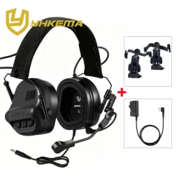 2026 NEW YHKEMA E70 Shooting Earmuffs Tactical Noise Reduction Headset with Helmet ARC Rail Adapter with Kenwood PTT Adapter