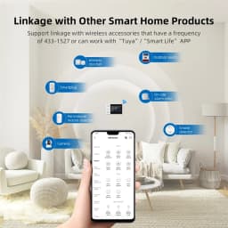2.4G WIFI Smart GSM Alarm System Work with TUYA Smart Life Security Protection For Home with PIR Wireless Solar Siren Alexa
