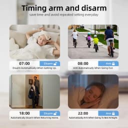 2.4G WIFI Smart GSM Alarm System Work with TUYA Smart Life Security Protection For Home with PIR Wireless Solar Siren Alexa
