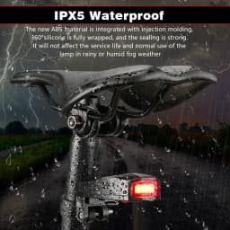 Waterproof Wireless Bike Alarm Bicycle Rear Light Anti-theft Alarm USB Charge Remote Control LED Taillight Bike Finder