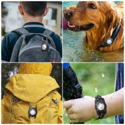 Horder for Airtag Holder Case IP68 Waterproof Airtag. Holder Keychain, Airtag Keychain Hard TPU Full Protection with Key Ring
