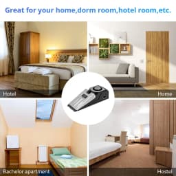 KERUI 2 Pack Door Stop Alarm System 120dB Loud Home Security Anti-Theft Door Block System Portable Door Stoppers Preasure Alarm