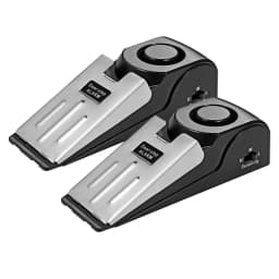 KERUI 2 Pack Door Stop Alarm System 120dB Loud Home Security Anti-Theft Door Block System Portable Door Stoppers Preasure Alarm