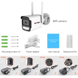8MP 4K IP Camera Wifi Surveillance Camera 5MP Outdoor Securtiy CCTV Wi Fi Camara Video Wi-Fi Waterproof CamHi CamHipro IP Cam