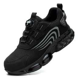 Rotary Button New Safety Shoes for Men, Anti-Impact and Anti-Piercing Work Shoes, Fashionable Men's Sports Shoes, and Safety Pro