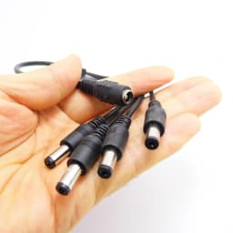 JIENUO DC Power Splitter Adapter Connector Cable 1 to 4 Output 5.5*2.1mm For CCTV Surveillance Security Camera LED Light Strip