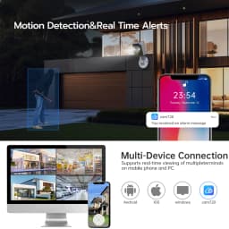 JOOAN 3MP Wifi Surveillance Camera Outdoor 5X Zoom Auto-Tracking mini IP Camera Home Security CCTV Video Surveillance