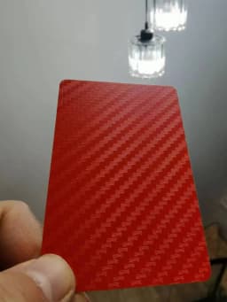 1Piece NFC Carbon Fiber Smart NFC Card NFC Business Card Fast Reading Ntag 215 Blank NFC Card Digital Business Card Social Share