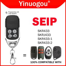 Garage Remote Control SEIP SKRJ433 SKR433-1 SKR433-3 433MHz Barrier Gate Control Garage Door Command Door Opener Rolling Code