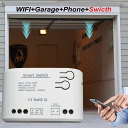 1CH RF Smart Switch 12V 24V 220V AC DC WIFI Ewelink Remote Control Garage Door Opener Switch 10A Relay Self-locking inching