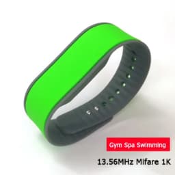 13.56MHZ M1 S50 Classic 1K RFID Silicone Wristband 14443A Bracelet