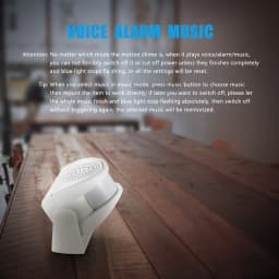 KERUI M5 Wireless PIR Motion Sensor Door Bell Shop Visitor Alert 32 Songs Chime Alarm Burglar Doorbell for Office/Home Security