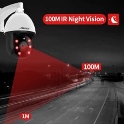 8MP 4K IP Camera Outdoor PTZ 30X Zoom CCTV Varifocal Onvif H.265 Dome POE Audio IMX415 Security Camera Hikvision Protocol