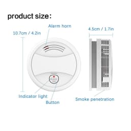 Independent Smoke Detector Sensor Fire Alarm Home Security System Firefighters Work With Tuya WiFi Smoke Alarm Fire Protection