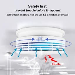 Independent Smoke Detector Sensor Fire Alarm Home Security System Firefighters Work With Tuya WiFi Smoke Alarm Fire Protection