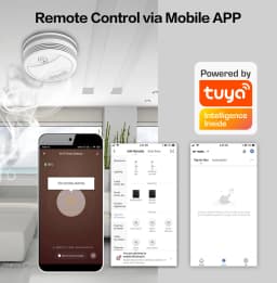 Independent Smoke Detector Sensor Fire Alarm Home Security System Firefighters Work With Tuya WiFi Smoke Alarm Fire Protection