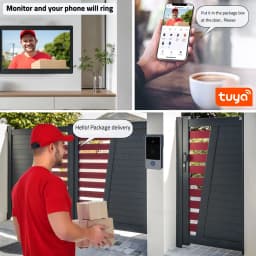 10" Touch Monitor Video Doorbell Door 2 Wires Smart Home Tuya Wifi 1080P Video Intercom Video Door Phone Camera Security System