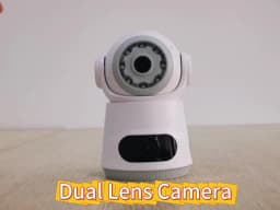 4G Camera With Sim Card 8MP 4K Dual Lens Dual Screen Two-Way Audio Indoor Baby Monitor IP Camera CCTV Surveillance Home Security