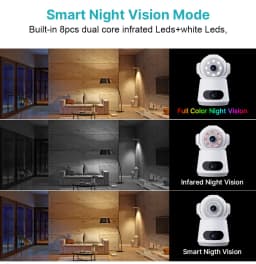 4G Camera With Sim Card 8MP 4K Dual Lens Dual Screen Two-Way Audio Indoor Baby Monitor IP Camera CCTV Surveillance Home Security