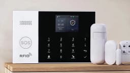 PGST 4G 2G GSM WiFi Alarm System House Home Security Protection Alarm System Kit Door Sensor Works with Tuya Smart Life Alexa