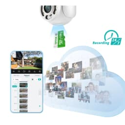 5MP Wifi PTZ IP Camera 5x Digital Zoom AI Human Detection Outdoor Wireless Surveillance CCTV IP Camera Security Protection ICSee
