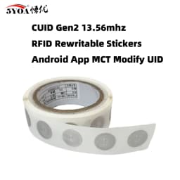 5YOA 13.56mhz CUID Changeable S50 1K RFID Sticker Wet Inlay NFC Tag Sector 0 Block 0 UID Rewritable For Andriod MCT Copy Clone
