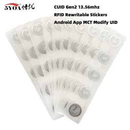 5YOA 13.56mhz CUID Changeable S50 1K RFID Sticker Wet Inlay NFC Tag Sector 0 Block 0 UID Rewritable For Andriod MCT Copy Clone