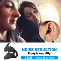 3 Layer Ear Plugs For Sleeping Noise Cancelling Hearing Protection, Soft Silicone Reusable Ear Plugs for Sleeping,Swimming