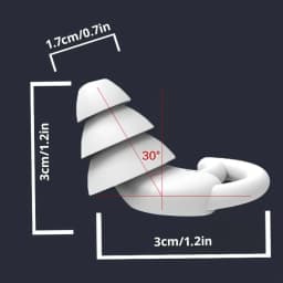 3 Layer Ear Plugs For Sleeping Noise Cancelling Hearing Protection, Soft Silicone Reusable Ear Plugs for Sleeping,Swimming