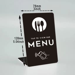 NFC Standard PVC Card for Online Menu Quick Link to Menu