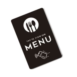 NFC Standard PVC Card for Online Menu Quick Link to Menu