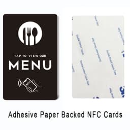 NFC Standard PVC Card for Online Menu Quick Link to Menu