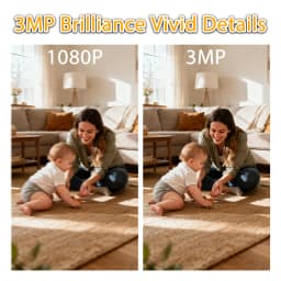 Boykeep 2K Pet Dog Camera with Phone App, 5G/2.4GHz WiFi Indoor Security Baby Camera, 360° Pan & Tilt, 2-Way Audio, Night Vision