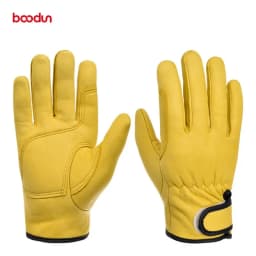 Work Gloves Cowhide Leather Workers Work Welding Safety Protection Garden Sports Motorcycle Driver Wear-resistant Gloves