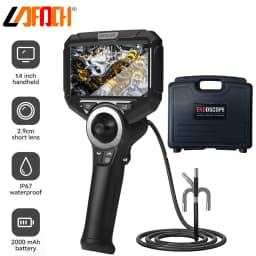 6mm720 Degrees All Way Steering Industrial Endoscope for Car Pipe Inspection Sewer Camera Borescope With 5 Inch HD Screen