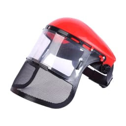 Stainless Steel Garden Grass Trimmer Safety Helmet Hat With Full Face Mesh Splash Proof Face Screen Safety Protective Mask