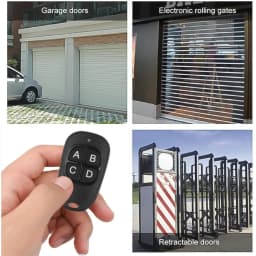 5-20pcs 433MHz Remote Control Universal Garage Remote 4 Buttons Duplicator Controller Replacement Wireless Car Keys for Garage
