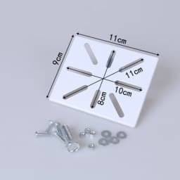 Universal Vertical Pole Mount Adapter with Screws Fixing, Wall Mounting Bracket For CCTV Security Camera