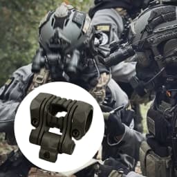 BOOIU Tactical Helmet Flashlight Holder 25mm Multi-Angle Led Flashlight Clip Fast Helmet Accessories Mount Side Rail With Wrench