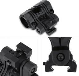 BOOIU Tactical Helmet Flashlight Holder 25mm Multi-Angle Led Flashlight Clip Fast Helmet Accessories Mount Side Rail With Wrench