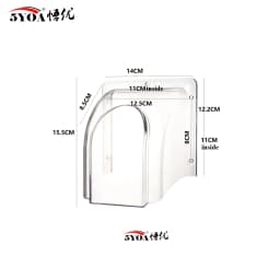 5YOA Waterproof Case 86 Button Doorbell Plastic Rain Protector Outdoor Rainproof Cover Access Control Keypad Reader Sun Shell