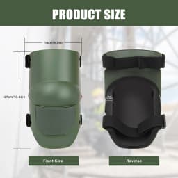 Heavy Duty Knee Pads with Strong Double Adjustable Straps, EVA Foam Cushion, Anti-Slip Design for Gardening Flooring Home Repair