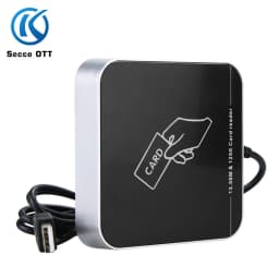 Contactless RFID Access Card Reader USB Interface Plug-and-Play 125KHZ Write to 13.56MHZ Desktop Dual-Band Card Issuer Spot Whol