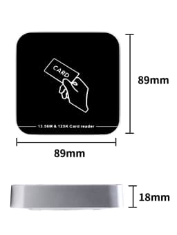 Contactless RFID Access Card Reader USB Interface Plug-and-Play 125KHZ Write to 13.56MHZ Desktop Dual-Band Card Issuer Spot Whol
