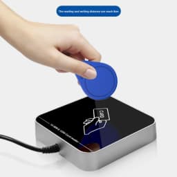 Contactless RFID Access Card Reader USB Interface Plug-and-Play 125KHZ Write to 13.56MHZ Desktop Dual-Band Card Issuer Spot Whol